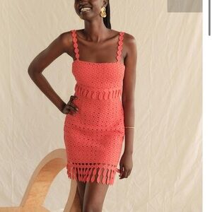 SAYLOR Coral Mini Dress